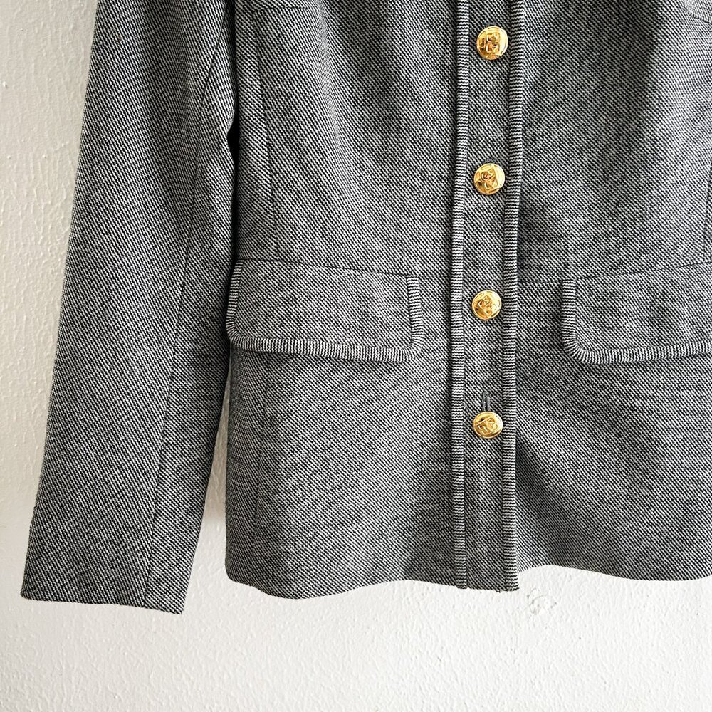 ESCADA Virgin Wool Herringbone Quiet Luxury Powersuit Blazer and Trousers SZ 34 - Picture 4 of 14